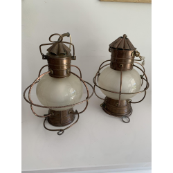 Pair of nautical lamps