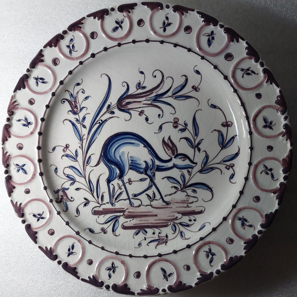 Portuguese faience plate