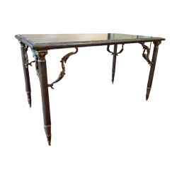 Mesa de apoio em bronze e...