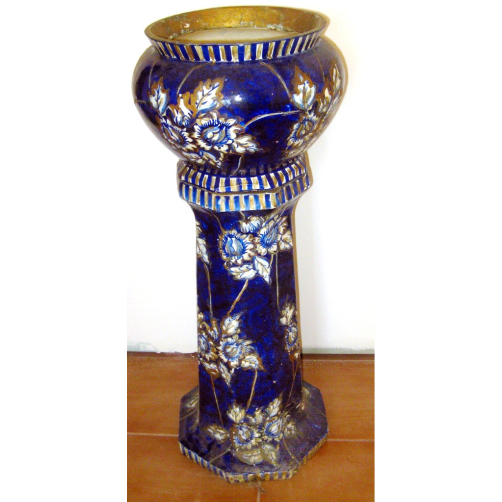 Coluna com vaso