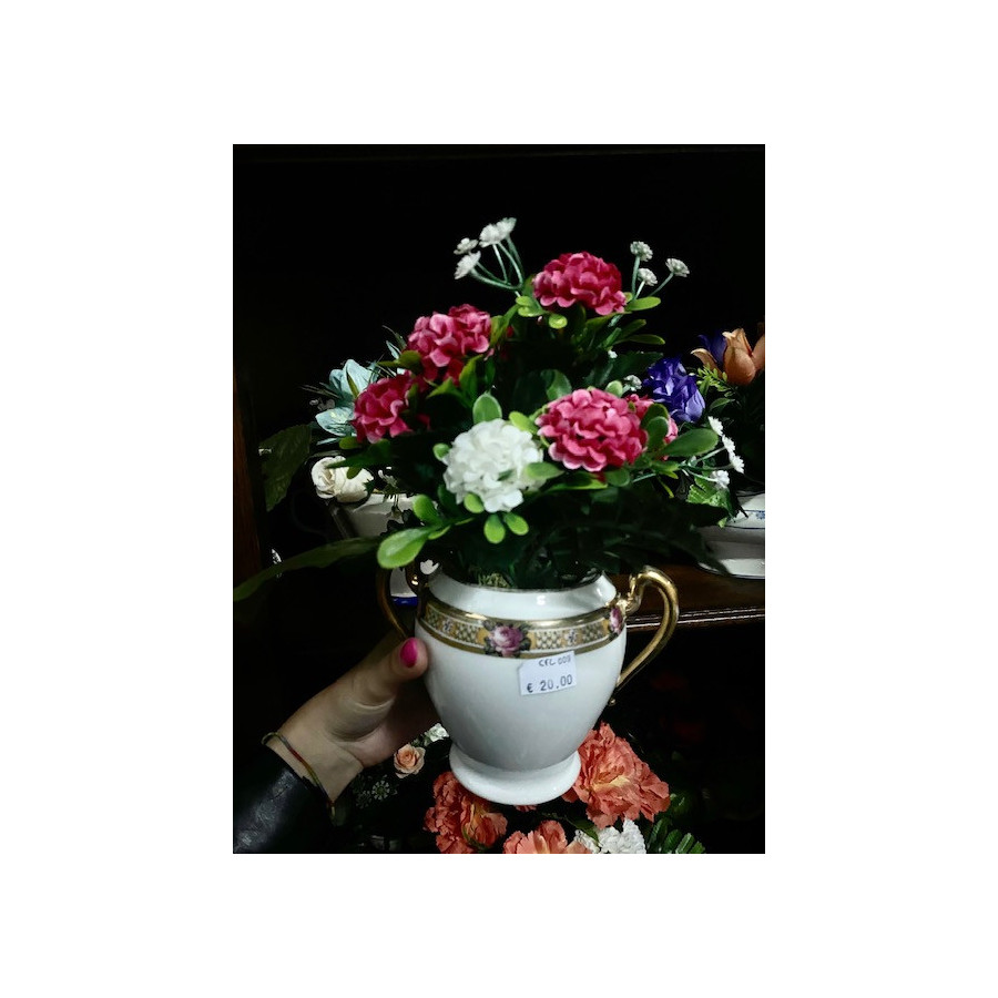 Trophy vase set "with golden detail"