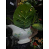 Gravy boat flower set "green and blue flowers"