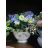 Flower set with bowl of flowers and floral details