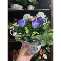 Cup flower set with printed...