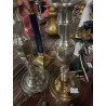 Candelabro  prata/dourado conjunto 2