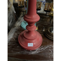 Candelabro madeira vermelho