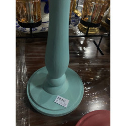 Candelabro madeira azul